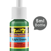 Solong tattoo ink 5ml Light Green bottle with white dropper cap, labeled 'Brightest Tattoo Ink Color'.